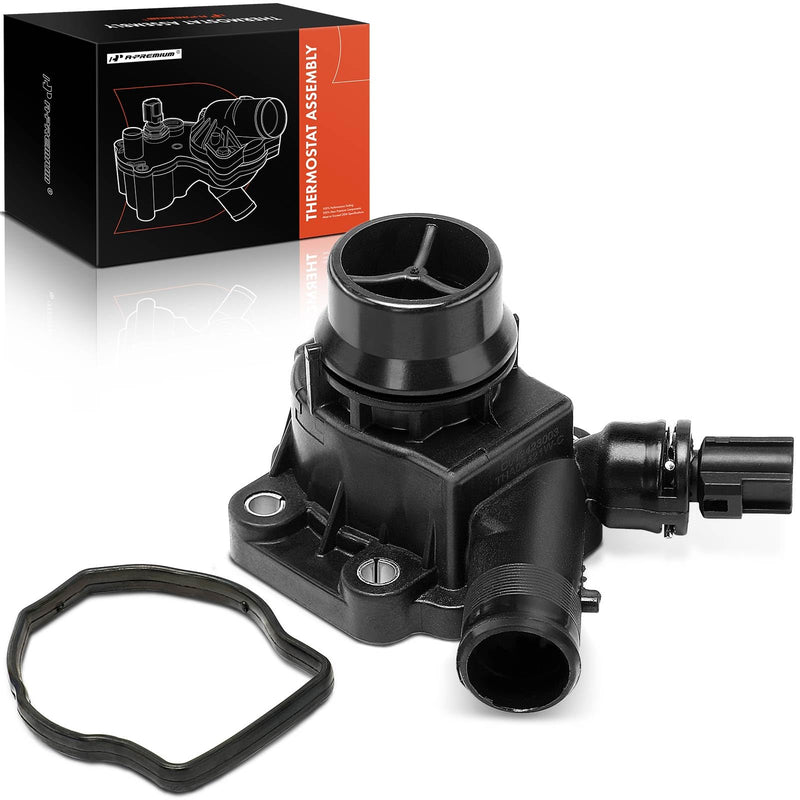 A-Premium Thermostat Housing Kit Compatible with Land Rover LR2 Volvo S60 S80 V60 V70 XC60 XC70 XC90 2008-2015 L6 3.0L 3.2L