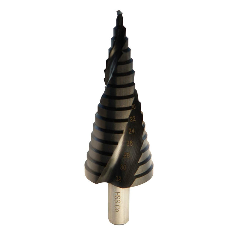 4-32mm Metric 5% Cobalt Step Drill Bit for Stainless Steel and Hard Metal (15 Steps) 4-32mm(15 steps)