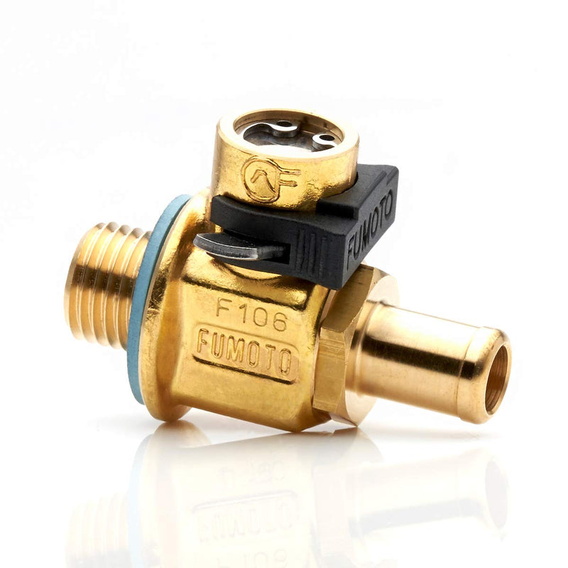 F137N with LC-10 F-Series Large Body FUMOTO® Valve with Long Nipple and LC-10 Lever Clip for M12-1.75