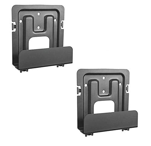 Mount Plus MP-06-02 2 Pack Cable Box Mount and Modem Mount for Wide Range of Media Players, Cable Boxes, Modems, DVD Players, Game Console (2 Pack Wide) 2 Pack Wide
