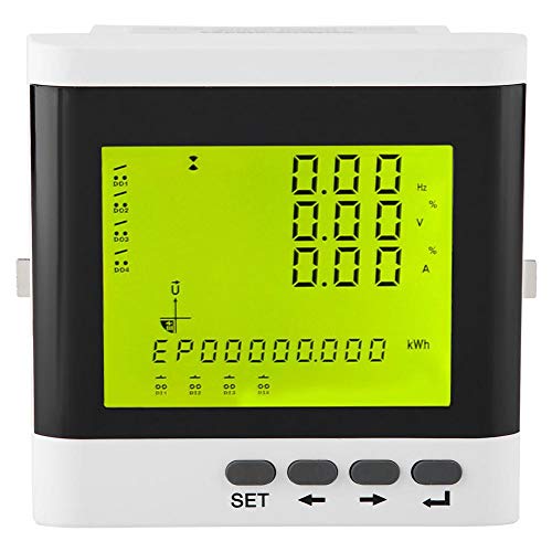 FTVOGUE Multi Function Three Phase Programmable Power Meter Electric Digital LED Ammeter Voltmeter,Electric Energy and Measuring Instruments