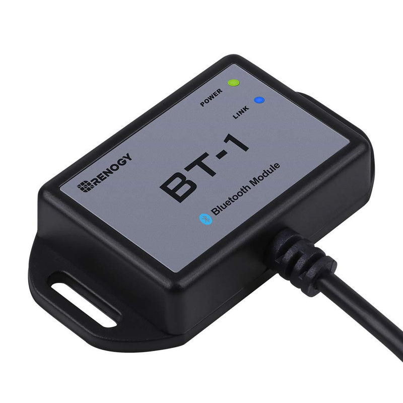 Renogy Bluetooth Module RJ12 Communication Port Compatible Rover/Wanderer/Adventurer Charge Controllers, BT-1 RS232,Black Bluetooth Module RS232