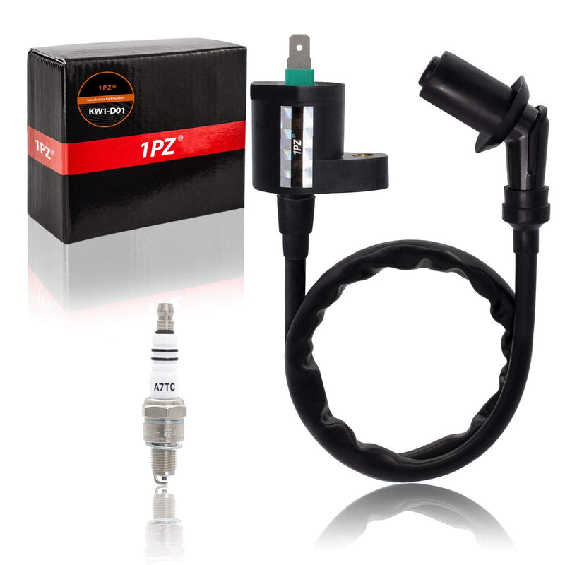 1PZ KW1-D01 Ignition Coil Spark Plug Replacement for Honda XR50 XR70 XR80 XR100 CRF50 CRF70 CRF80 CRF100