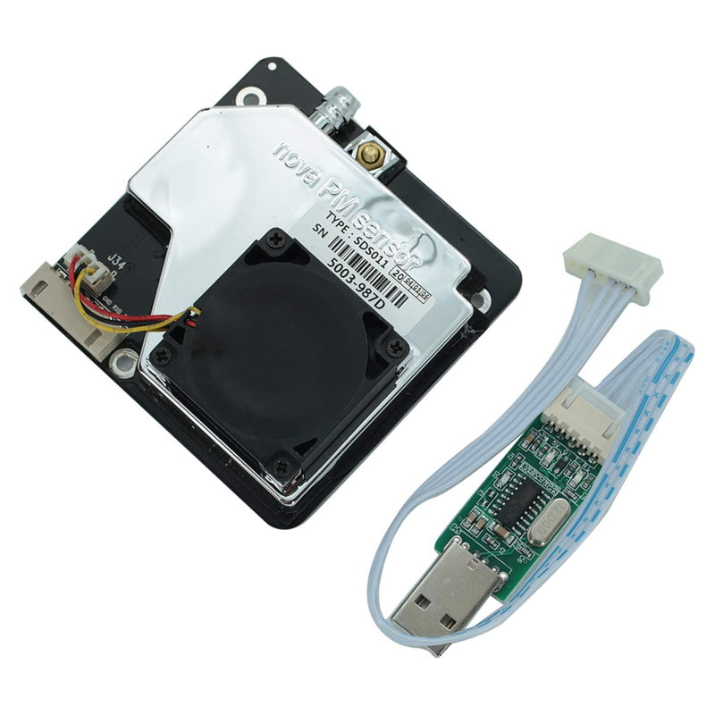 DEVMO PM Sensor SDS011 High Precision PM2.5 Air Quality Detection Sensor Module Super Dust Sensors Digital Output Compatible with Ar-duino
