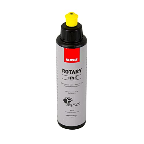 RUPES Rotary Fine Compound 250ml/8.5oz, Single Bottle