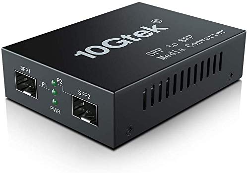 ipolex 1.25G/2.5Gbps Two Ports SFP Mode Converter, SFP Repeater (Without Transceiver) 1.25G LC SFP to SFP