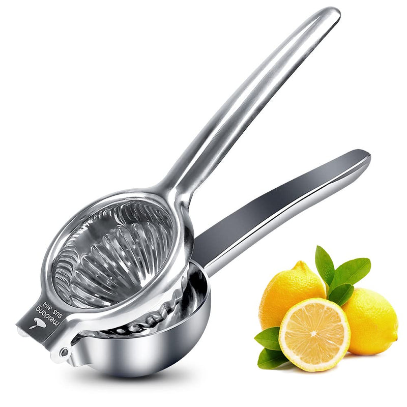 Upgraded Lemon Squeezer Meidong Super Stainless Steel 304 Hand Press Juicer Manual Citrus for Juicing Lemon ＆ Limes, Vegetables Large