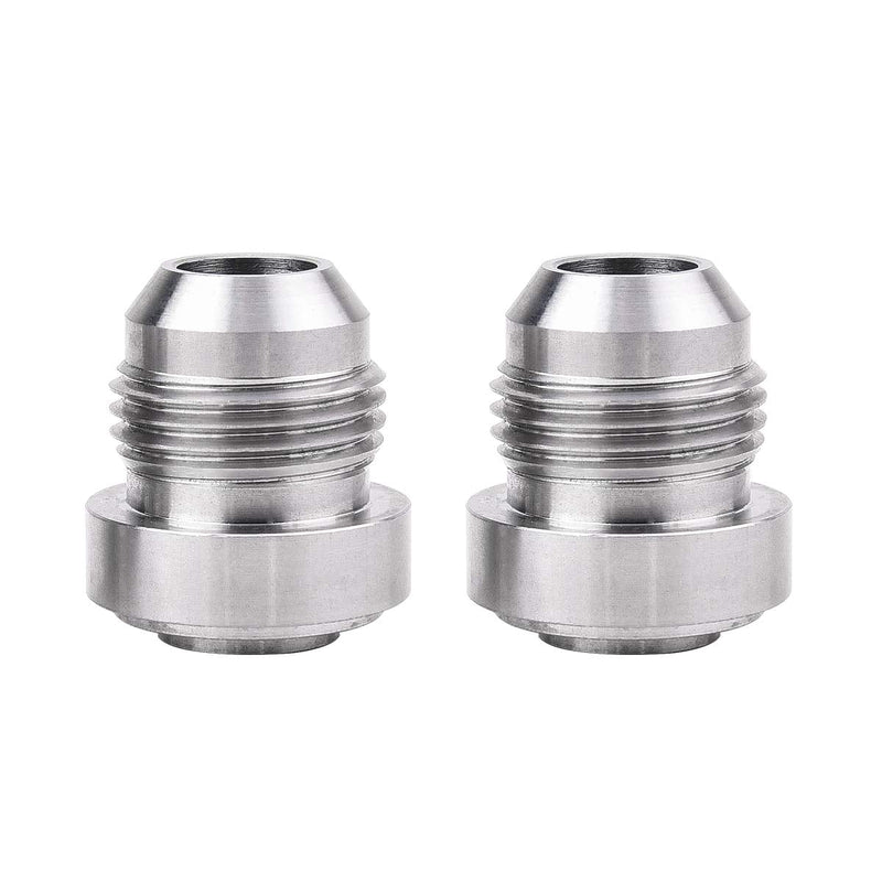EVIL ENERGY Male 10AN Weld on Bung Fitting Stainless Steel 2Pcs 2