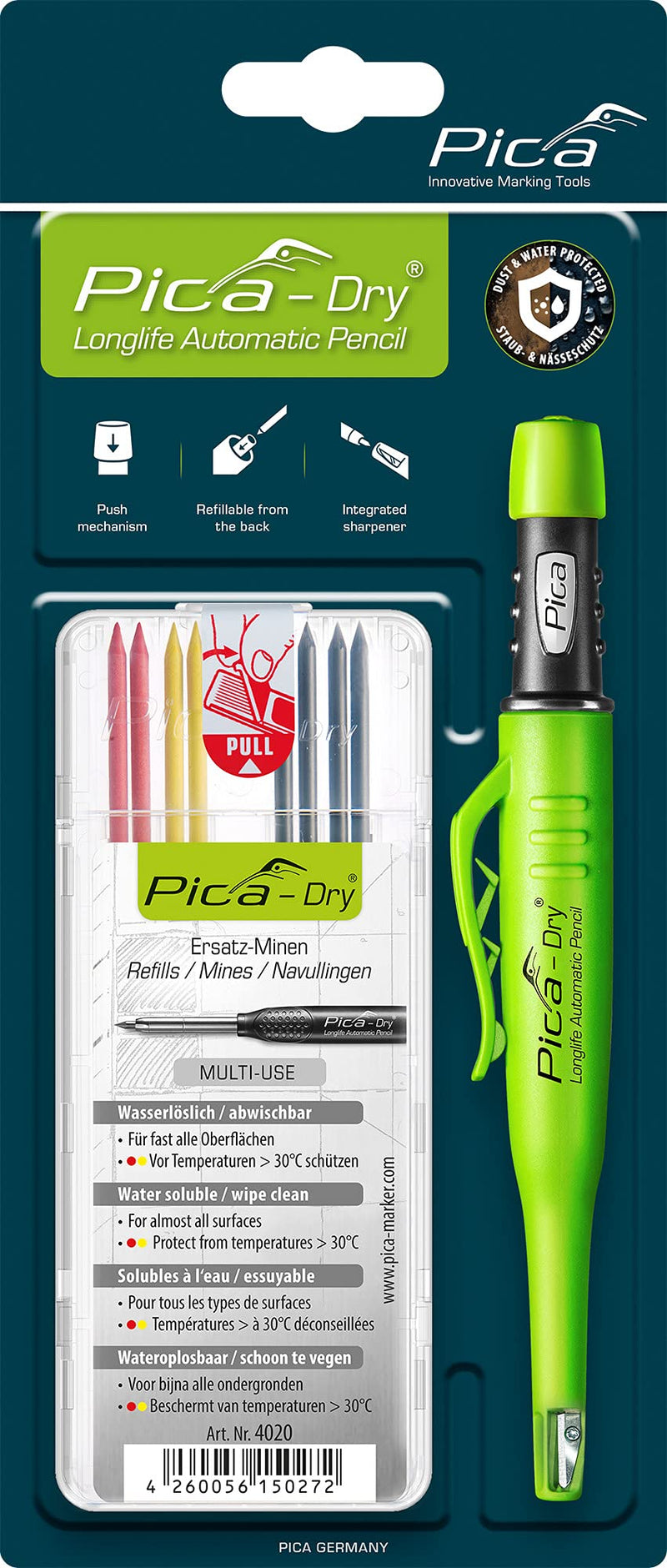 Pica 30402 Marker Kit and Lead Case 4020