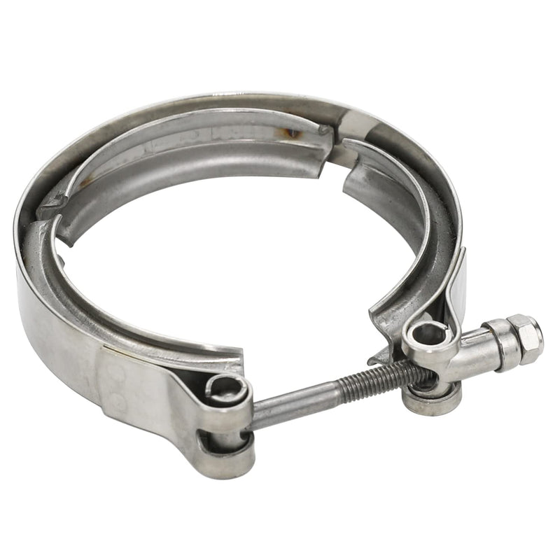 AKIHISA 4.5 Inch 304 Stainless Steel V Band Clamp, for Turbo Exhaust Down pipes Flange Kit, Racing Ford Pickup Truck Exchange Exhaust Accessories 4.5"