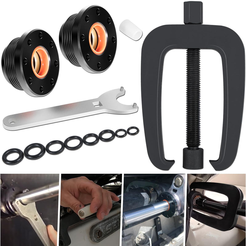 Bonbo for Seastar HC5345 Front Mount Hydraulic Steering Cylinder Seals Kit with Pin Wrench HS5157 & for All Seastar Steering Support Bracket Puller