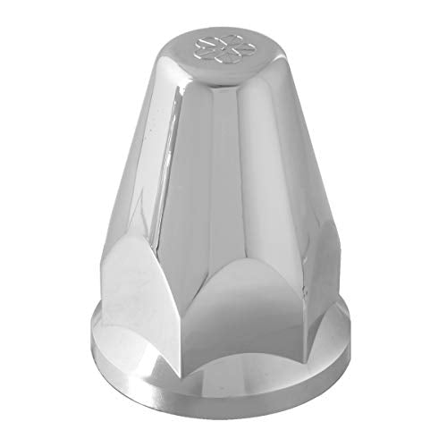 GG Grand General 10277SP 33 mm Chrome Plastic Push-On Lug Nut Cover w/Flange, Set of 10