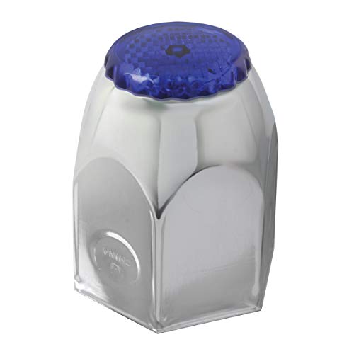 GG Grand General 10310SP 1-1/2 X 2 Inches Chrome Nut Cover w/Blue Reflector, Set of 10