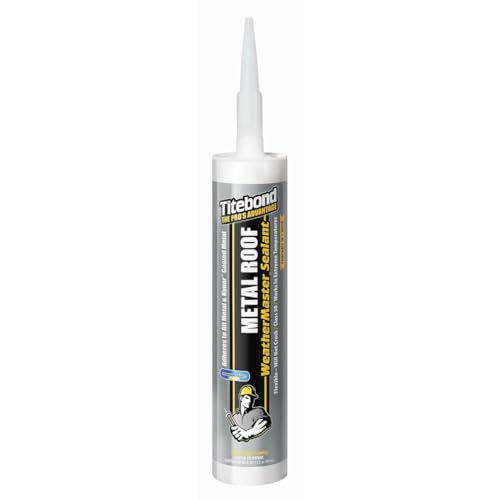 Titebond WeatherMaster Metal Roof Sealant, Blue – Polymer Caulk – 62261, 9.5 Oz. 9.5 Oz. 62261, Blue