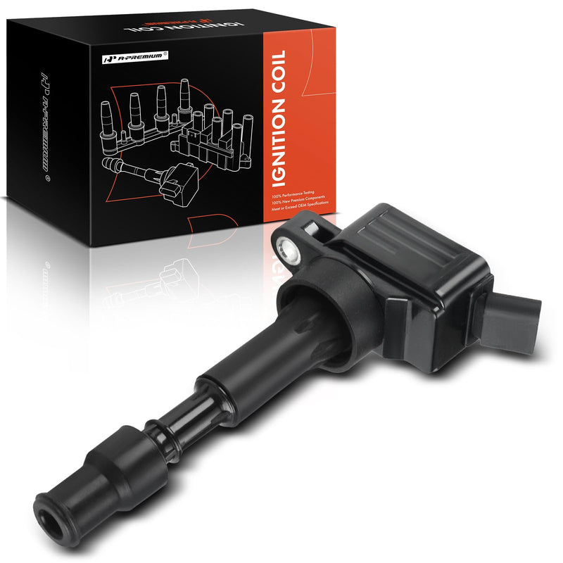 A-Premium Ignition Coil Compatible with Hyundai & Kia Vehicles - L4 2.0L - Elantra 2015-2020, Sonata 2016-2019, Veloster 2019-2021, Forte 2017-2023, Optima 2017-2020, Soul 2020-2024 1