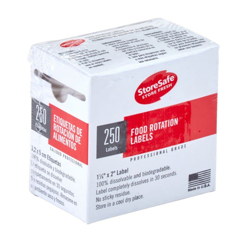 Cambro 1252SLB250 Dissolvable Label - Food Rotation Labels -