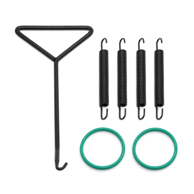 Exhaust Pipe Spring Kit with O-rings for Yamaha Banshee 350 1987-2006 YFZ350 Exhaust Kit with Spring Puller Exhaust Spring Kit+Puller Toll