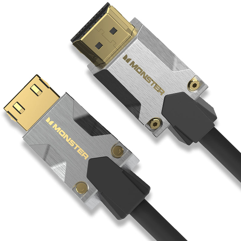 Monster M-Series Certified Premium HDMI Cable 2.0, High-Speed 22.5 Gbps, 4K UHD 60Hz, Triple-Layer Shielding, Duraflex Jacket, HDMI Cable for TV, Monitor, Gaming, PC, 4.9 ft