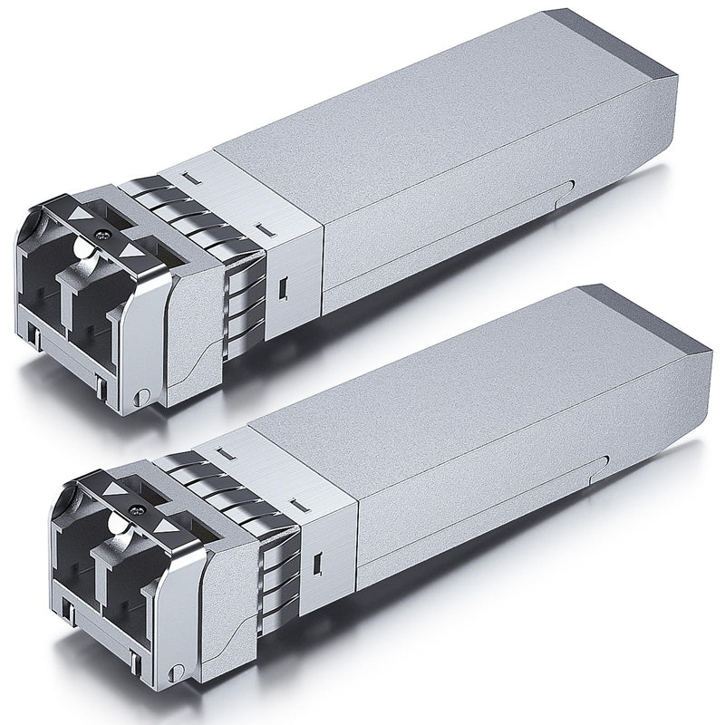 10Gtek 10GBase-SR SFP+ Transceiver, 10G 850nm MMF, up to 300 Meters, Compatible with Intel E10GSFPSR, Pack of 2 4. 10GBase-SR: 300m For Intel X2