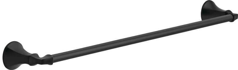DELTA FAUCET Rubber Limited 76424-BL Ashlyn 24-in Wall Mount Towel Bar Bath Hardware Accessory in Matte Black