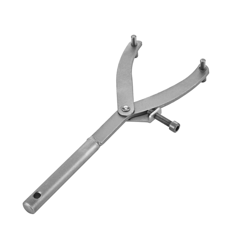 Adjustable Locking Spanner Wrench Clutch, Wrench Holder Hub Rotor Flywheel Sprocket Spanner Wrench Set Fan Clutch Removal Tool for Scooter Motorcycle Accessories