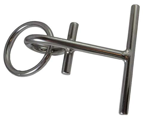 US Stainless Portable Dock Cleat 316 Stainless Steel with O-Ring for Fenders, Bumpers, Mooring Line Marine Grade