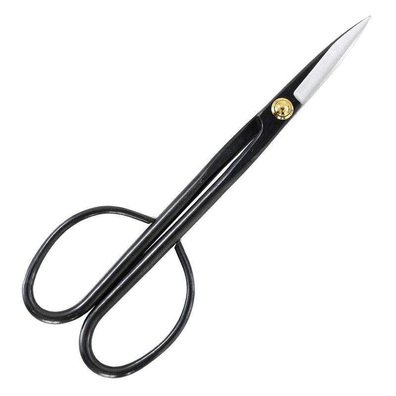 Wazakura Twig Bonsai Scissors Made in Japan 8-1/4inch(210mm), Japanese Bonsai Garden Tools, Hasami Pruning Shears - Long Handle Black 210.0 Millimeters Twig Long Handle Black