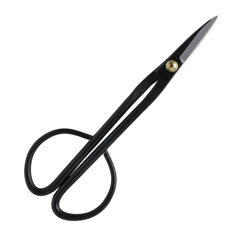 Hanafubuki Wazakura Twig Bonsai Scissors Made in Japan 7inch(180mm), Japanese Bonsai Garden Tools, Hasami Pruning Shears - Black 180.0 Millimeters Twig Long Handle Black