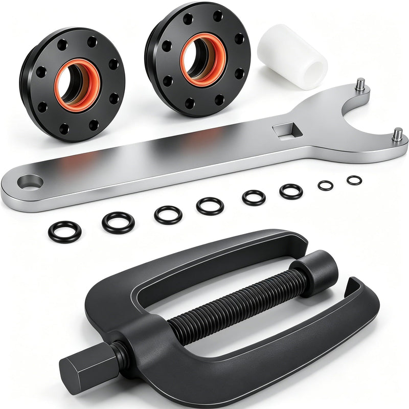 HC5345 Seal Kit Fit for Seastar Front Mount Hydraulic Steering Cylinder Seal Kit #HS5157 & Steering Support Bracket Puller for SeaStar HC5345, HC5348, HC5358 & More