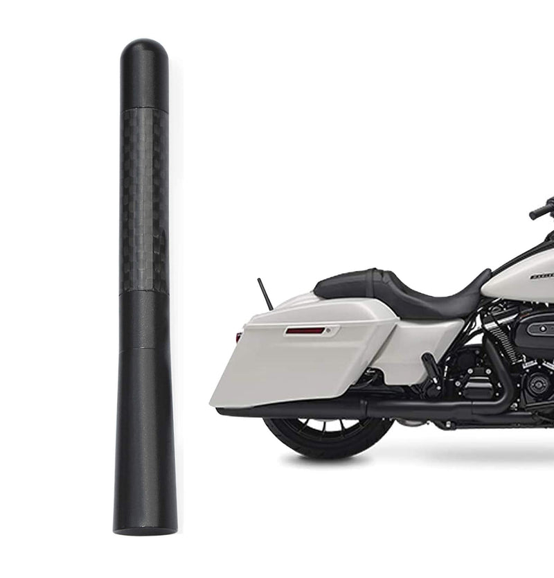 Bingfu Motorcycle Carbon Fiber Antenna Mast Replacement Compatible with 1989-2023 Road King Softail Touring Street Glide Road Glide Fat Boy Electra Glide Tour Ultra Classic 1-Pack