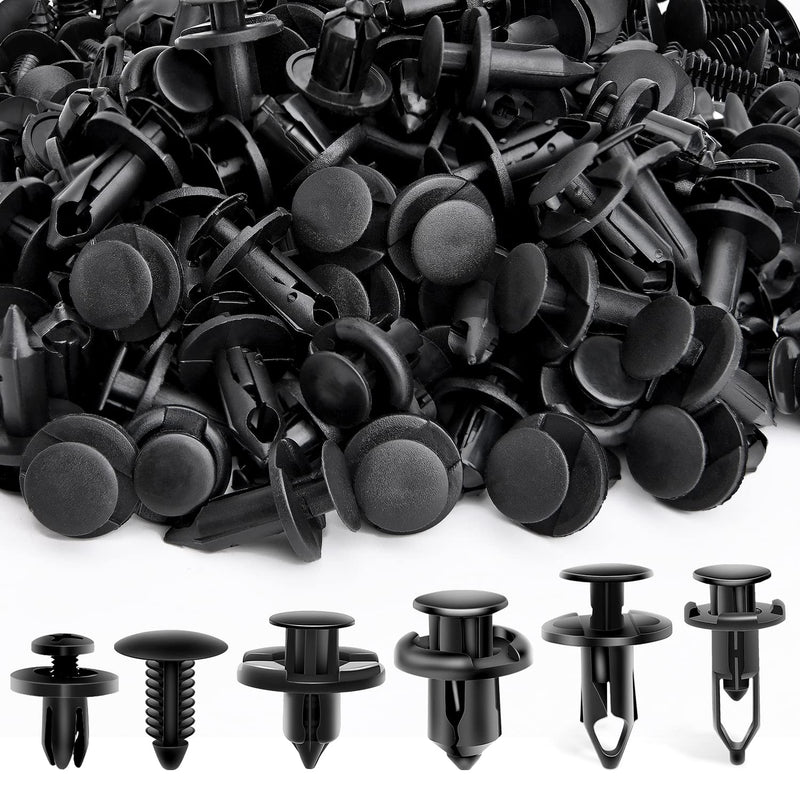 Nilight 200PCS Car Retainer Clips 6mm 7mm 8mm 9mm 10mm Expansion Screws Replacement Kit Bumper Push Rivet Clips for GM Ford Toyota Honda Chrysler Nissan 200 Clips 6mm 7mm 8mm 9mm 10mm