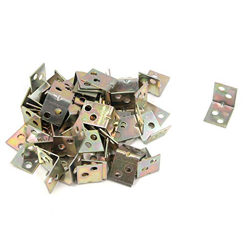 MY MIRONEY 50PCS Heavy Duty Corner Brace 0.63" x 0.75" x 0.75" 0.75" x 0.75"; Zinc Plating; 50PCS