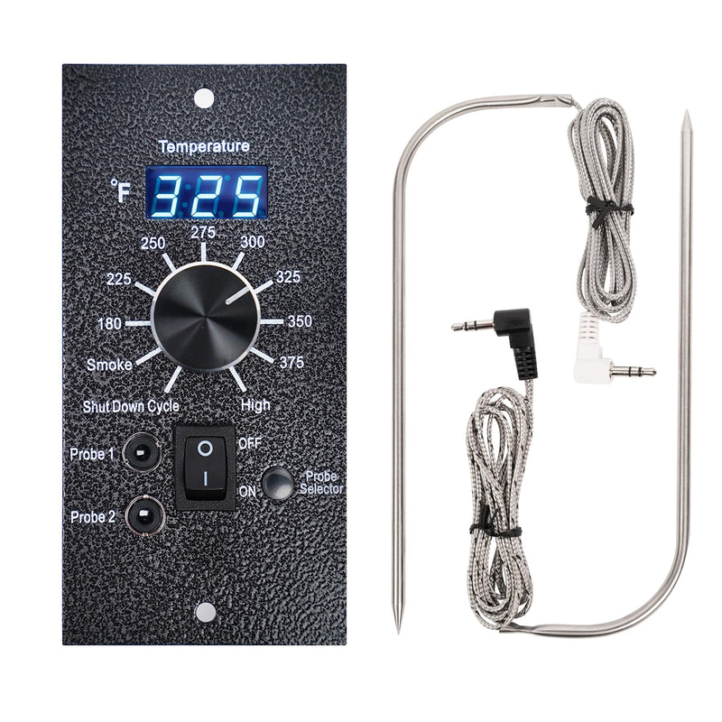 Digital Thermostat Kit for Traeger Control Panel Kit Parts Replacement, Upgrade Digital Thermometer Pro Controller Temperature Control Board for Traeger Pellet Grills, with Dual Meat Probes