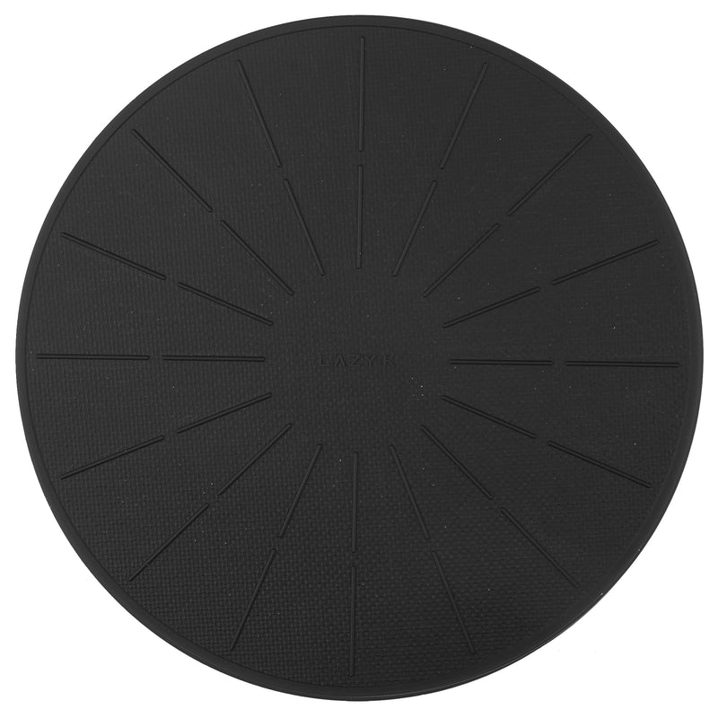 Lazy K Induction Cooktop Mat - Silicone Fiberglass Scratch Protector - for Magnetic Stove - Non Slip Pads to Prevent Pots from Sliding During Cooking_ Black (11inches) 11inches- L(BK)