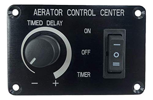 Pactrade Marine Aerator Timer Switch for Livewell Aerator Pump PRO | Custom Delay Settings | Multipurpose 12V Timer Switch for 10A Loads | Fishing Boats, Portable Bait Tanks, & More