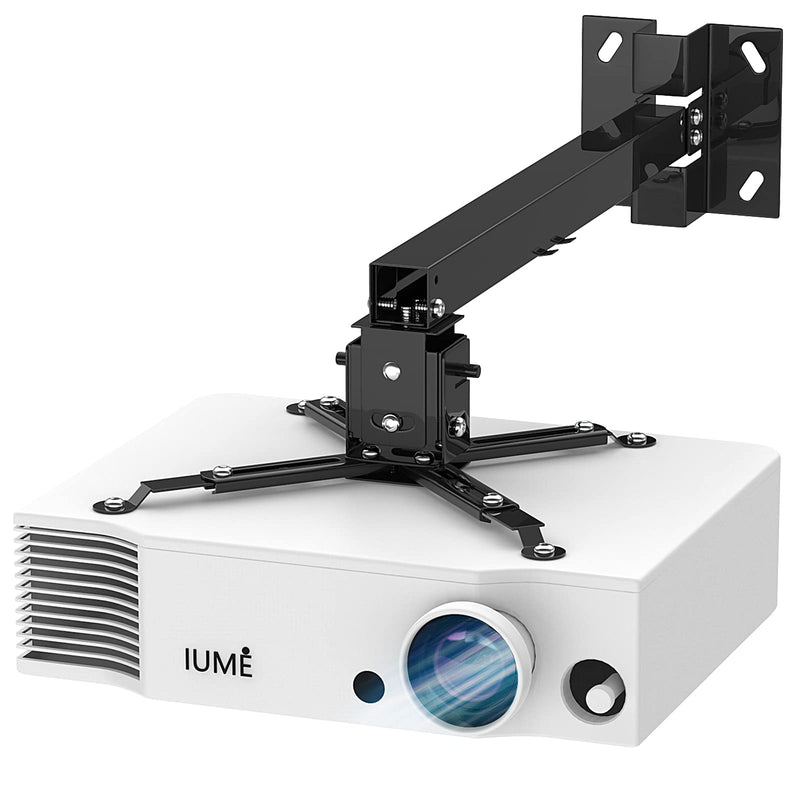 IUM Projector Ceiling Mount, Universal Black Projector Mount Extendable Stand Bracket Wall Mount Hanger for Most Projectors