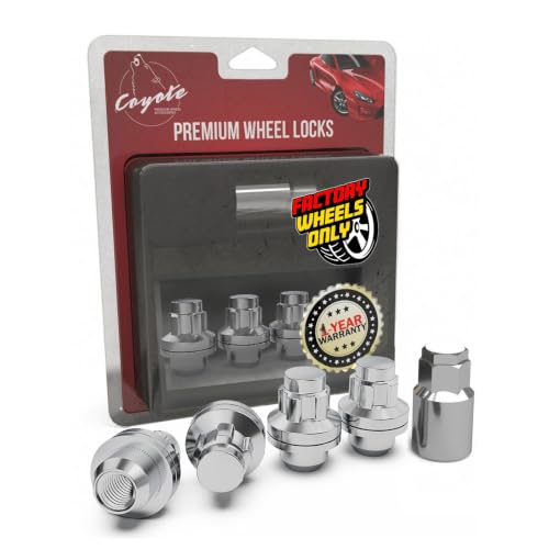 Wheel Accessories Parts 4 Locks + Key M12x1.25 12x1.25 Thread OEM Style Wheel Locks 1.5" Long Chrome 13/16" 21mm Hex Fits Nissan Pathfinder Maxima Murano |