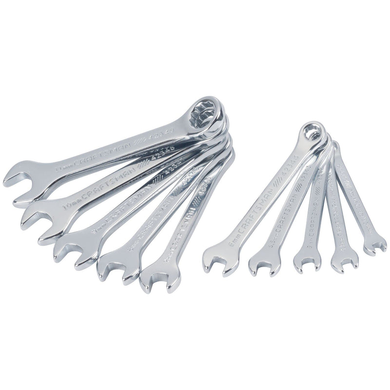 CRAFTSMAN Wrench Set, MM and SAE Combination, 10 Piece (CMMT42339)
