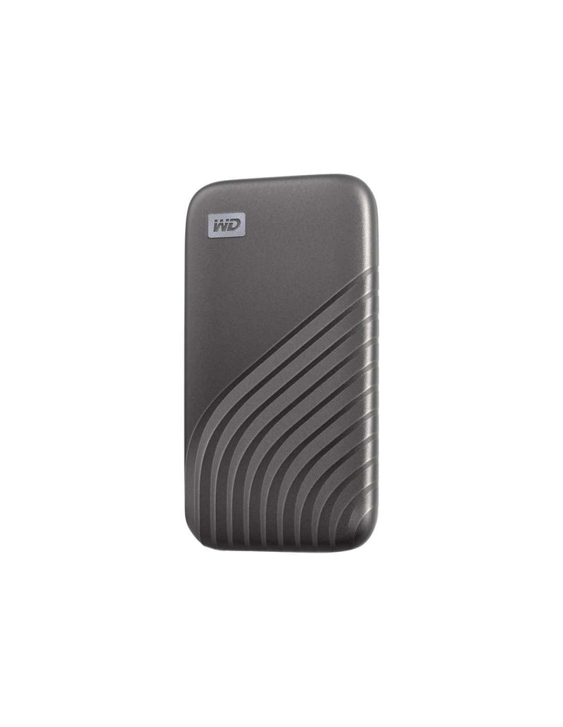 Western Digital 500GB My Passport SSD Portable External Solid State Drive, Gray, Sturdy and Blazing Fast, Password Protection with Hardware Encryption - WDBAGF5000AGY-WESN