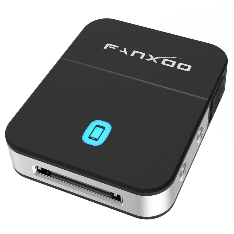 Fanxoo DockPro 30 pin Bluetooth 5.3 Adapter for Bose Sounddock 30 pin to Lightning Bluetooth Adapter Compatible for iPhone iPod Docking Station Black