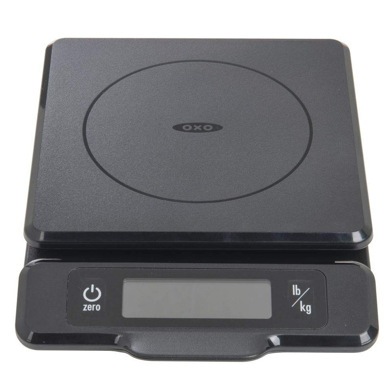 OXO Good Grips 5-lb Kitchen Scale with Pull-Out Display, Black