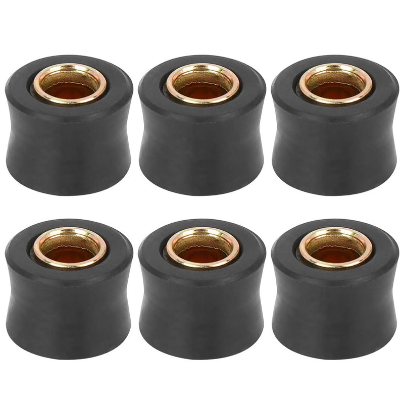 F FIERCE CYCLE 6pcs Motorcycle 10mm Inner Diameter Rear Shock Absorber Cushion Rubber Ring Shock Absorber Bushing