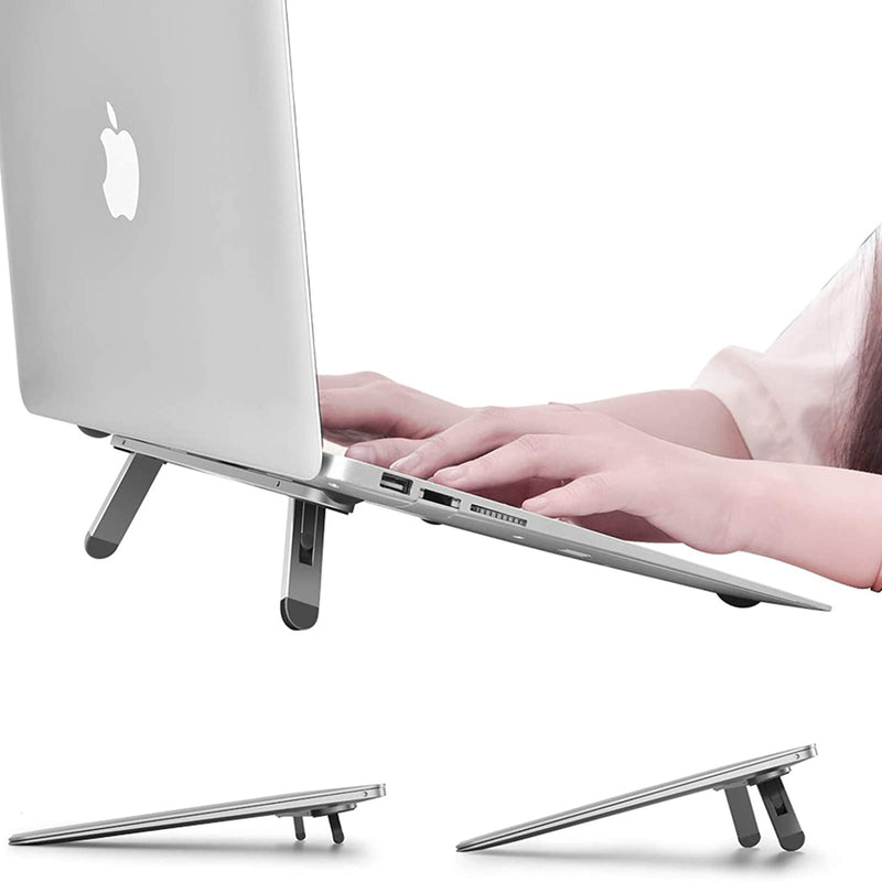 Laptop Stand for Desk,Laptop Cooling Stand,Keyboard Riser, Ergonomic Laptops Elevator for Desk, Laptop Riser Compatible with MacBook Air Pro, with Dell, with HP, More 10-15.6” Laptops Y01 Grey