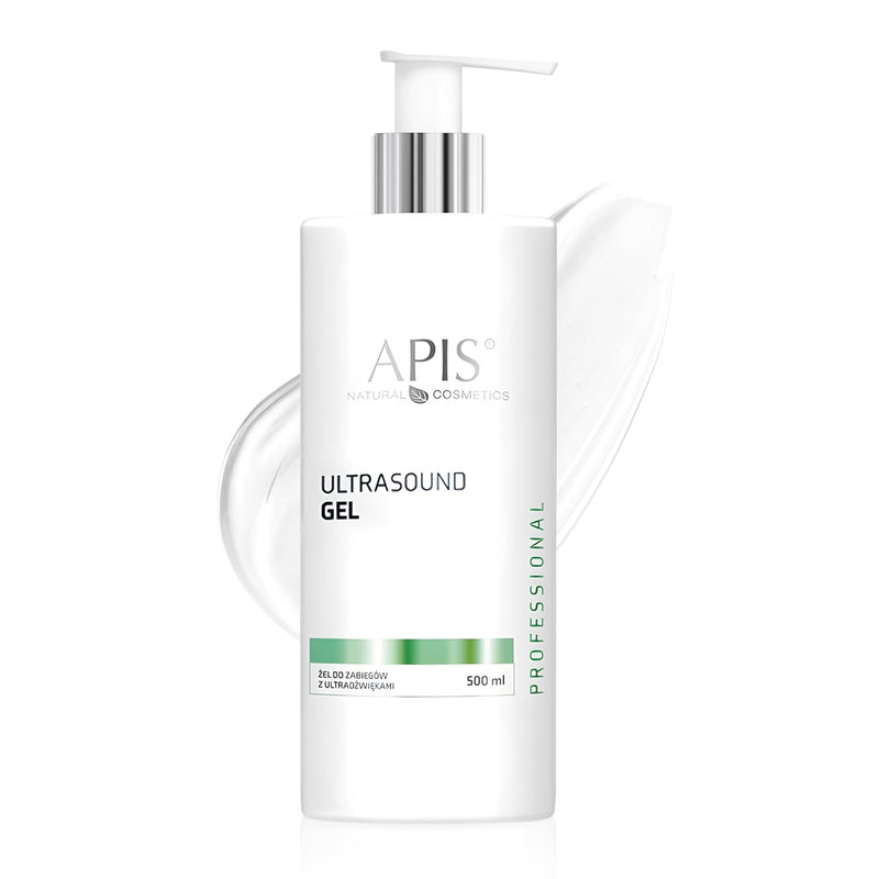 APIS Ultrasound Gel with Hyaluronic Acid, 16.9 fl oz – Hydro-dermabrasion Professional Conductive Gel for Cavitation, Microcurrent, Sonophoresis & Radiofrequency Use – Alcohol & Paraben Free