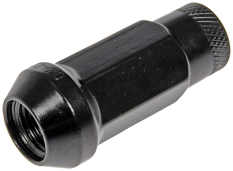 Dorman 713-285A Black Open End Knurled Wheel Nuts Compatible with Select Models, 20 Pack