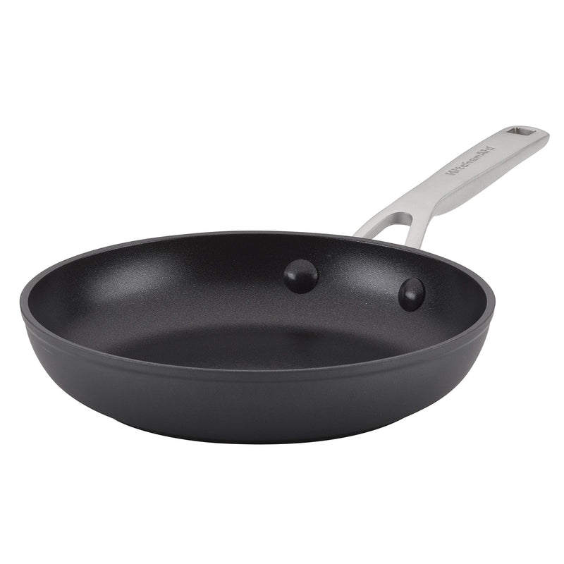 KitchenAid Hard-Anodized Induction Nonstick Frying Pan, 8.25-Inch, Matte Black Small Pan Skillet (8.25")