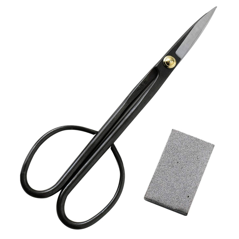 Wazakura 2PCS Japanese Bonsai Trimming Kit MADE IN JAPAN, Twig Bonsai Scissors 8-1/4inch(210mm) + Sap Rust Eraser Set 2pcs Satsuki Scissors + Sap Eraser Set