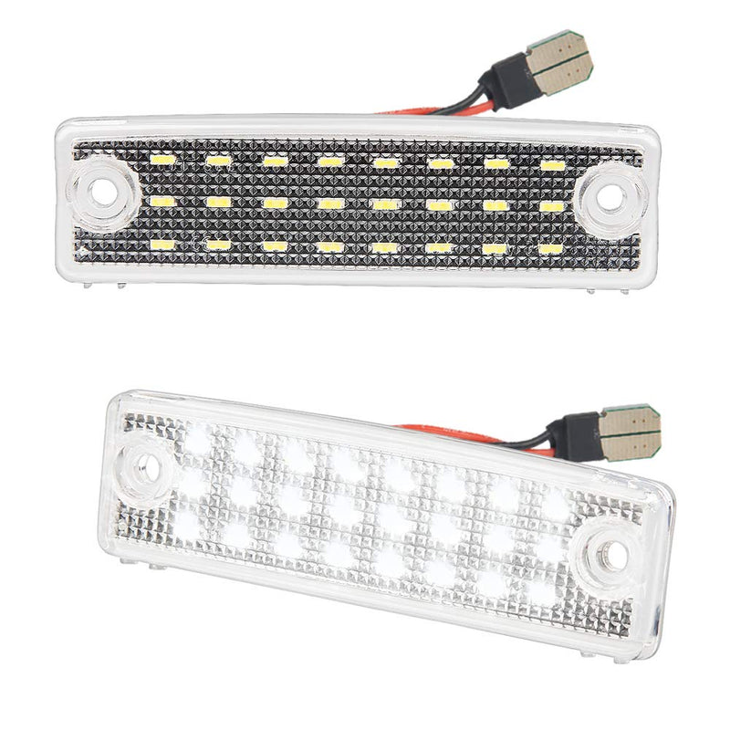 LED License Plate Light Lamp Assembly Compatible with 1996-2024 4Runner 2008-2022 Sequoia 6000K White, Pack of 2