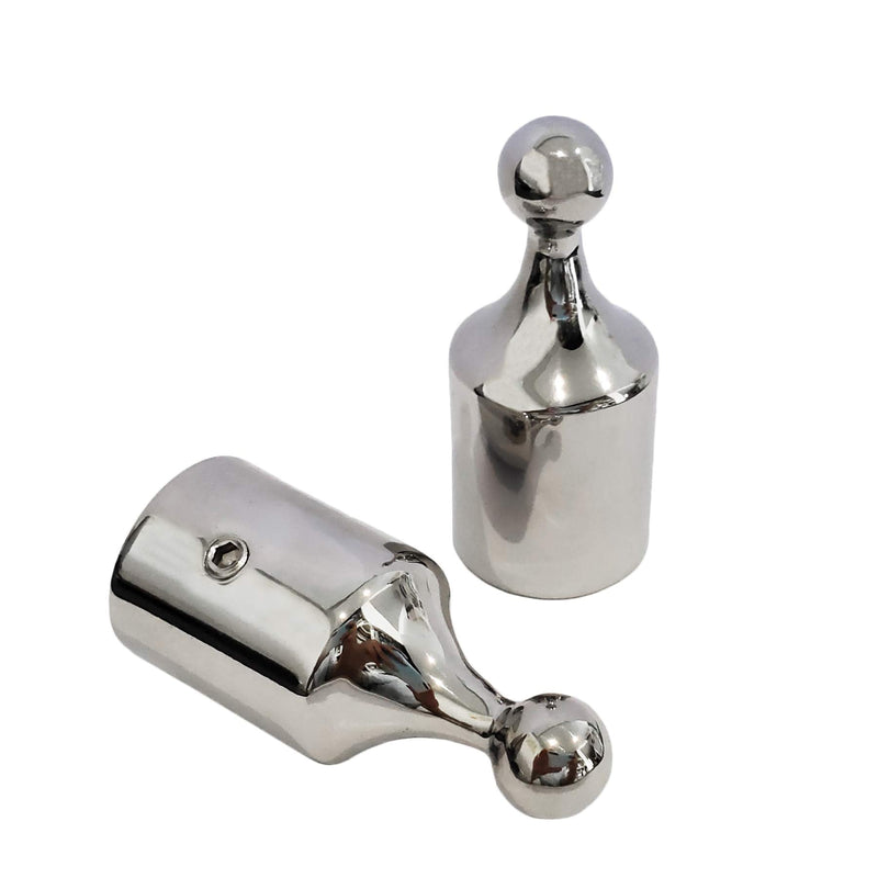 Pair of 316SS Heavy Duty Bimini Top Stainless Steel End Ball 7/8" or 1" ID Marine Bimini Ball Top Fittings Marine Hardware 7/8" ID pair