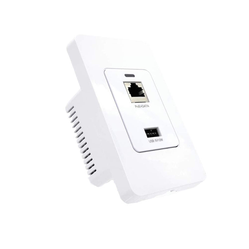 PoE Texas Gigabit PoE Splitter in-Wall USB Charging Port - Fast 5V USB Charging and RJ45 Power Over Ethernet Output for WiFi Internet Router, Camera, Phone Network GAT-USB-IW